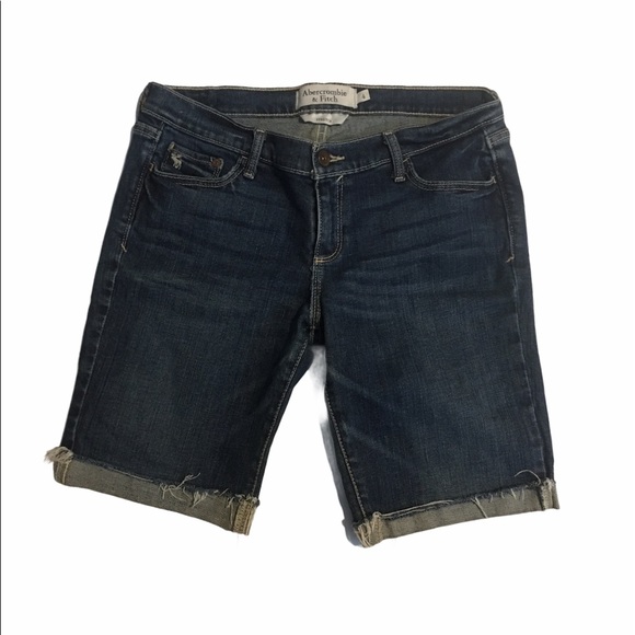 Abercrombie & fitch knee High denim shorts - Picture 1 of 5